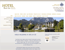 Tablet Screenshot of hotelamsee.at
