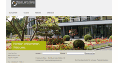 Desktop Screenshot of hotelamsee.com